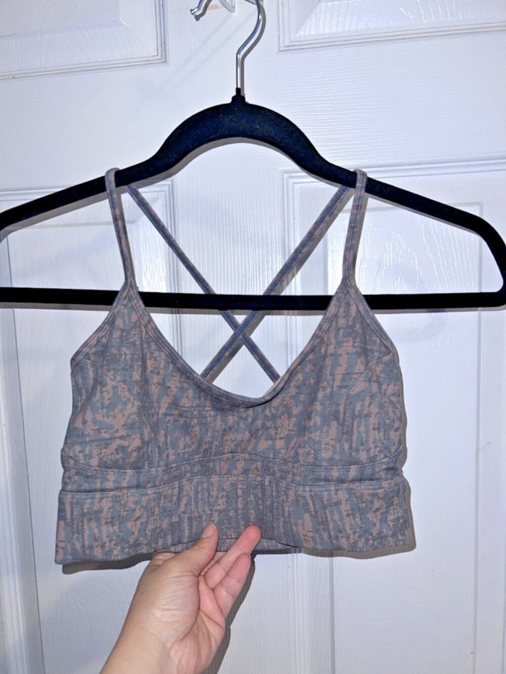 VARLEY Always Surrey Coffee Bean Espresso Sports Bra Unpadded Gym Athleisure S